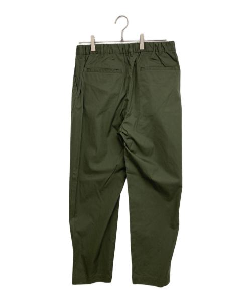 Graphpaper（グラフペーパー）Graphpaper (グラフペーパー) Suvin sharkskin two tuck trousers グリーン サイズ:SIZE 1の古着・服飾アイテム