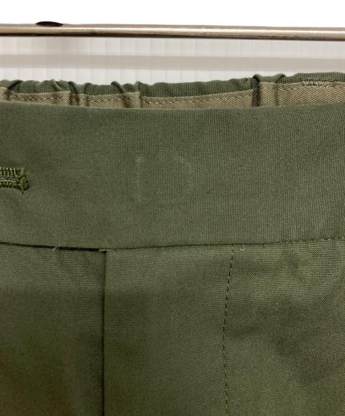 Graphpaper（グラフペーパー）Graphpaper (グラフペーパー) Suvin sharkskin two tuck trousers グリーン サイズ:SIZE 1の古着・服飾アイテム