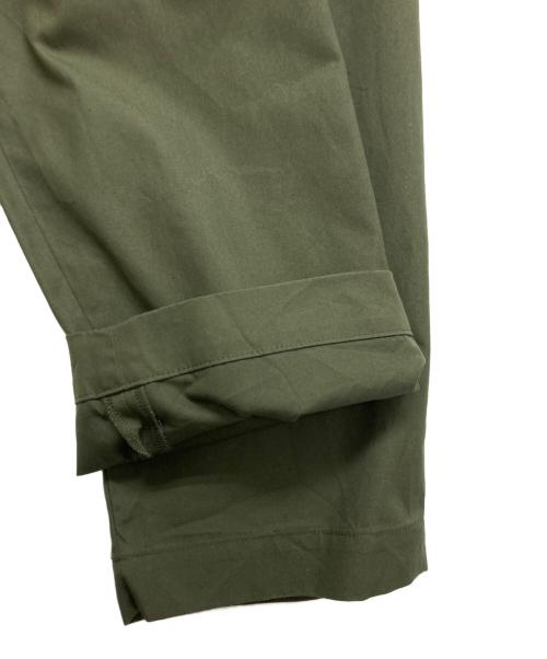 Graphpaper（グラフペーパー）Graphpaper (グラフペーパー) Suvin sharkskin two tuck trousers グリーン サイズ:SIZE 1の古着・服飾アイテム