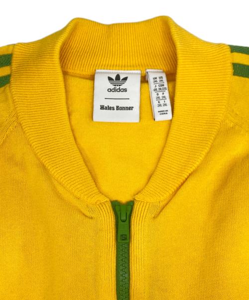 adidas（アディダス）adidas (アディダス) WALES BONNER (ウェールズボナー) NEW KNIT TRACK TOP イエロー×グリーン サイズ:SIZE 6XLの古着・服飾アイテム