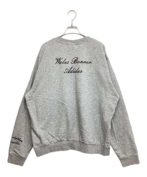 adidas（アディダス）adidas (アディダス) WALES BONNER (ウェールズボナー) L/S G CREW グレー サイズ:SIZE 4XLの古着・服飾アイテム
