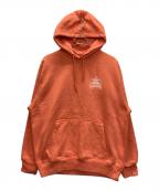 PORTER×PALACEポーター×パレス）の古着「LOGO HOODIE」｜オレンジ
