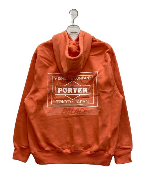 PORTER（ポーター）PORTER (ポーター) PALACE (パレス) LOGO HOODIE オレンジ サイズ:SIZE XLの古着・服飾アイテム