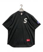 SUPREMEシュプリーム）の古着「S Logo Baseball Henley」｜ブラック