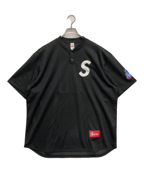 SUPREME（シュプリーム）Supreme (シュプリーム) S Logo Baseball Henley ブラック サイズ:Lの古着・服飾アイテム