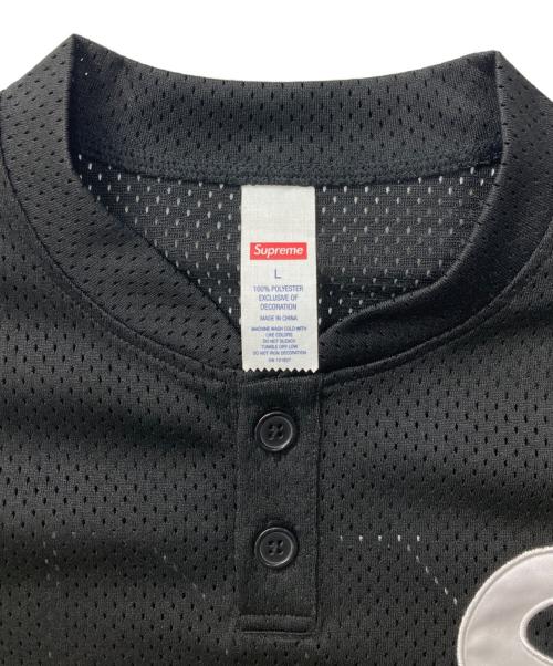 SUPREME（シュプリーム）Supreme (シュプリーム) S Logo Baseball Henley ブラック サイズ:Lの古着・服飾アイテム