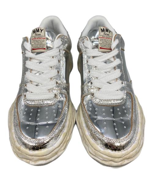 MIHARA YASUHIRO（ミハラヤスヒロ）MIHARA YASUHIRO (ミハラヤスヒロ) WAYNE OG Sole Cracking Leather Low-top Sneaker シルバー サイズ:SIZE 45の古着・服飾アイテム