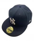 New Eraニューエラ）の古着「Rhinestone Badge 59 FIFTY」｜ネイビー