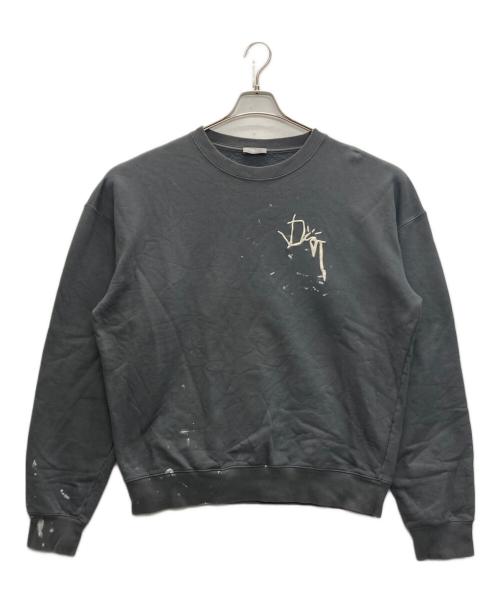 Dior（ディオール）Dior (ディオール) Travis Scott (トラヴィス・スコット) Oversized Cactus Jack Dior Sweatshirt グレー サイズ:SIZE Lの古着・服飾アイテム