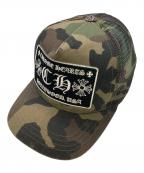 CHROME HEARTSクロムハーツ）の古着「CHロゴトラッカーキャップ」｜オリーブ