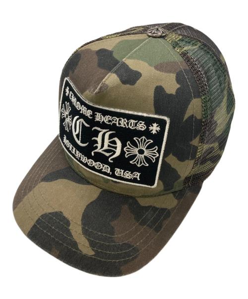 CHROME HEARTS（クロムハーツ）CHROME HEARTS (クロムハーツ) CHロゴトラッカーキャップ オリーブの古着・服飾アイテム