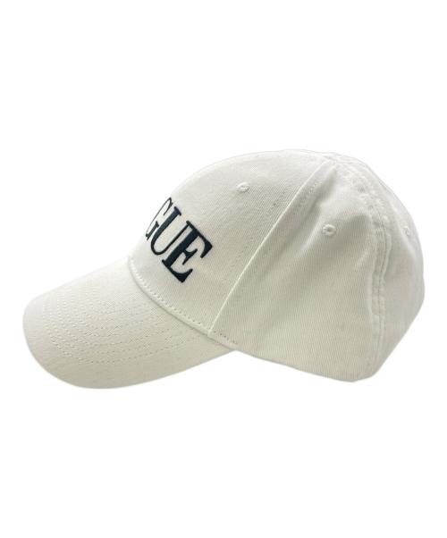 BALENCIAGA（バレンシアガ）BALENCIAGA (バレンシアガ) VOGUE (ヴォーグ) ベースボールキャップ ホワイト サイズ:SIZE L（59cm）の古着・服飾アイテム