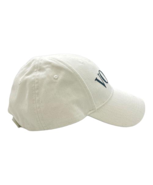 BALENCIAGA（バレンシアガ）BALENCIAGA (バレンシアガ) VOGUE (ヴォーグ) ベースボールキャップ ホワイト サイズ:SIZE L（59cm）の古着・服飾アイテム