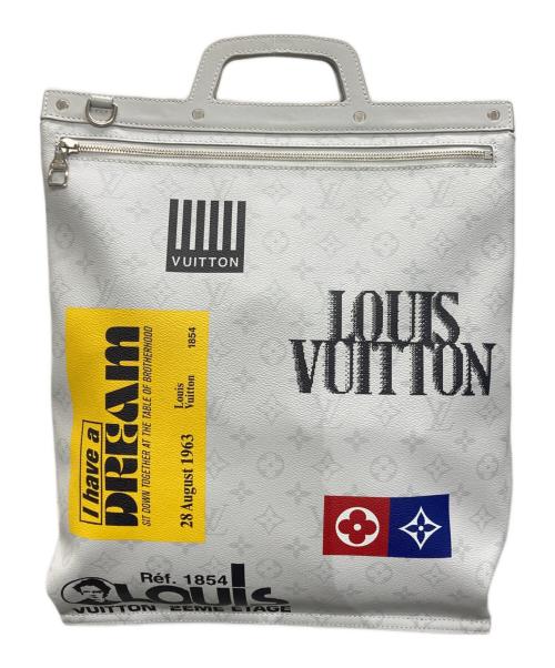 LOUIS VUITTON（ルイ ヴィトン）LOUIS VUITTON (ルイ ヴィトン) フラット・ヴェルティカルトート ホワイトの古着・服飾アイテム