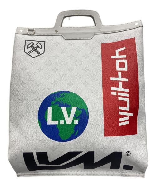 LOUIS VUITTON（ルイ ヴィトン）LOUIS VUITTON (ルイ ヴィトン) フラット・ヴェルティカルトート ホワイトの古着・服飾アイテム