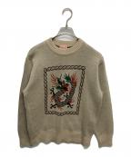 DRESS HIPPYドレスヒッピー）の古着「DRAGON KNIT」｜ベージュ
