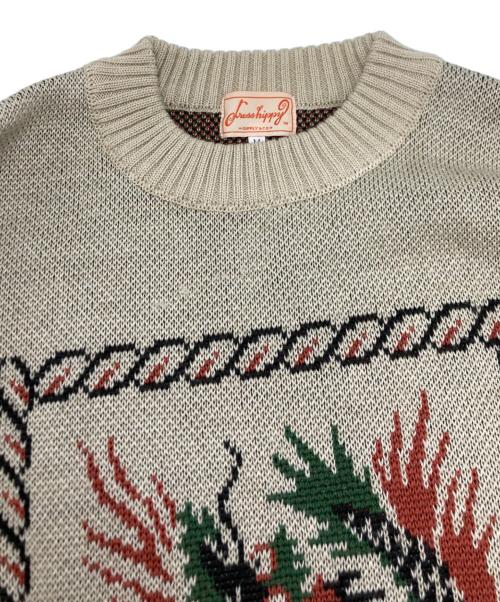 DRESS HIPPY（ドレスヒッピー）DRESS HIPPY (ドレスヒッピー) DRAGON KNIT ベージュ サイズ:SIZE Mの古着・服飾アイテム