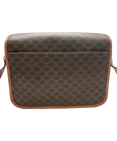 CELINE（セリーヌ）CELINE (セリーヌ) マカダム柄サークルロゴショルダーバッグ ブラウンの古着・服飾アイテム