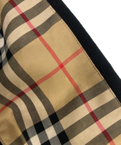 BURBERRY LONDON（バーバリーロンドン）BURBERRY LONDON (バーバリーロンドン) LOGOPRINT VINTAGE CHECK PANEL ZIP HOODIE ブラック サイズ:SIZE XLの古着・服飾アイテム