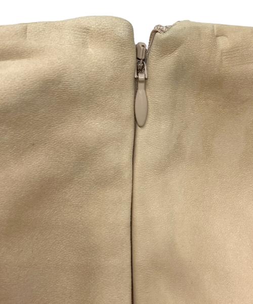 MADISON BLUE（マディソンブルー）MADISON BLUE (マディソンブルー) レザーフリンジパンツ ベージュ サイズ:SIZE 00の古着・服飾アイテム