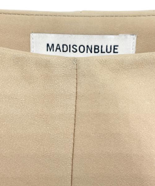 MADISON BLUE（マディソンブルー）MADISON BLUE (マディソンブルー) レザーフリンジパンツ ベージュ サイズ:SIZE 00の古着・服飾アイテム