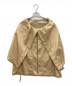 CELINEセリーヌ）の古着「エコレザーポンチョ」｜ベージュ