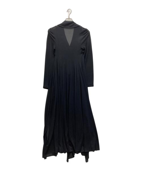 JACQUEMUS LA RIVIERA（ジャクムス ラ リヴィエラ）JACQUEMUS LA RIVIERA (ジャクムス ラ リヴィエラ) フリルシアーワンピース ブラック サイズ:SIZE 34の古着・服飾アイテム