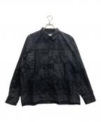 MIYAGIHIDETAKAミヤギヒデタカ）の古着「ペイズリーシャツ」｜ブラック