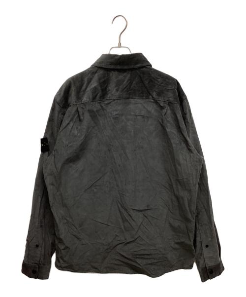STONE ISLAND（ストーンアイランド）STONE ISLAND (ストーンアイランド) スナップボタンコーデュロイシャツ グレー サイズ:SIZE XLの古着・服飾アイテム