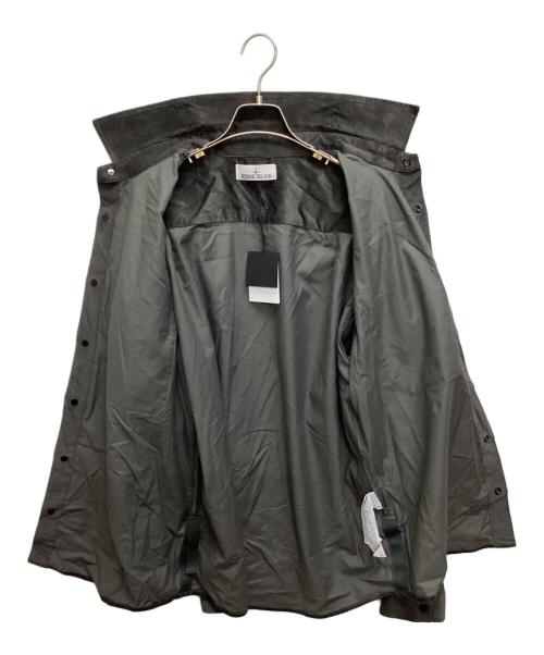 STONE ISLAND（ストーンアイランド）STONE ISLAND (ストーンアイランド) スナップボタンコーデュロイシャツ グレー サイズ:SIZE XLの古着・服飾アイテム