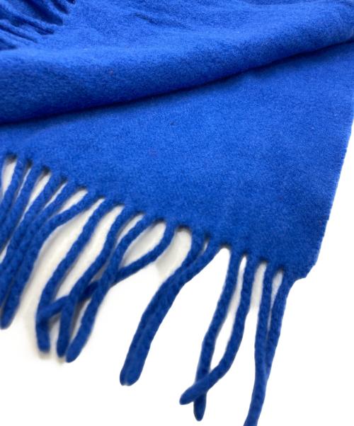 Acne（アクネ）Acne (アクネ) フリンジマフラー ブルーの古着・服飾アイテム