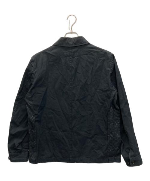 COMME des GARCONS HOMME（コムデギャルソン オム）COMME des GARCONS HOMME (コムデギャルソン オム) コットンジップアップジャケット ブラック サイズ:SIZE Mの古着・服飾アイテム