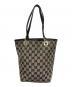 GUCCI（グッチ）の古着「GGキャンバスハンドバッグ」｜グレー×ブラック