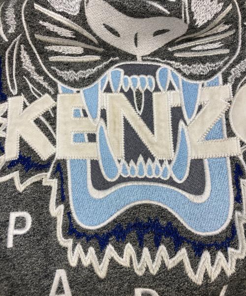 KENZO（ケンゾー）KENZO (ケンゾー) クラシックタイガー刺繍クルーネック グレー サイズ:XSの古着・服飾アイテム