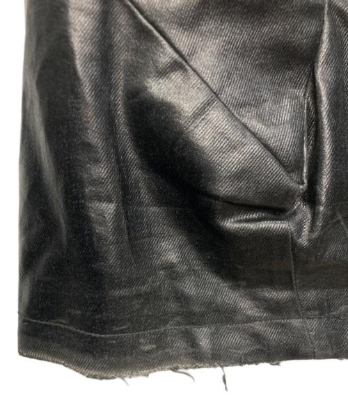 JULIUS（ユリウス）JULIUS (ユリウス) Thorn コーティングデニムパンツ ブラック サイズ:SIZE 4の古着・服飾アイテム