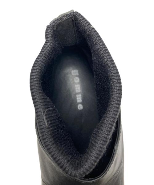 gomme（ゴム）gomme (ゴム) ソックスブーツ ブラック サイズ:SIZE Mの古着・服飾アイテム