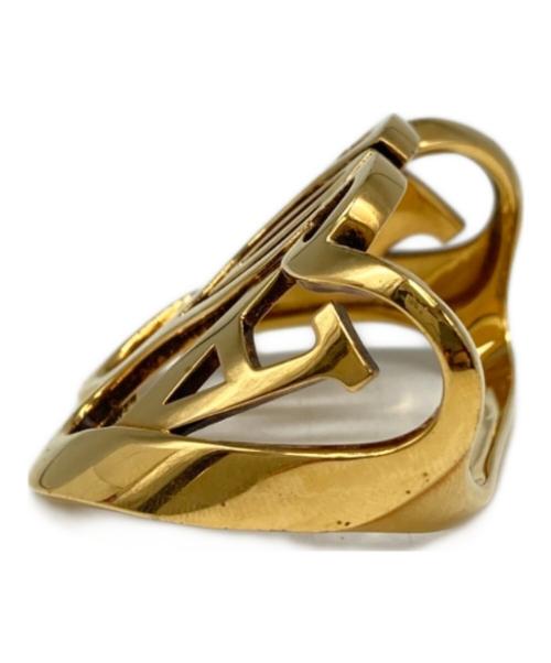 ALEXANDER McQUEEN（アレキサンダーマックイーン）ALEXANDER McQUEEN (アレキサンダーマックイーン) ロゴダブルリング サイズ:SIZE Sの古着・服飾アイテム