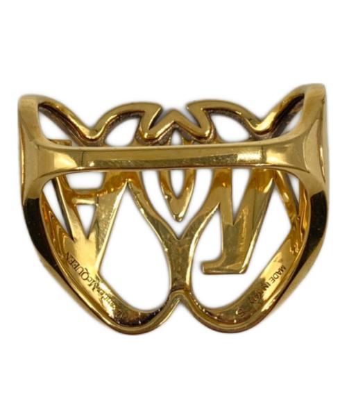 ALEXANDER McQUEEN（アレキサンダーマックイーン）ALEXANDER McQUEEN (アレキサンダーマックイーン) ロゴダブルリング サイズ:SIZE Sの古着・服飾アイテム