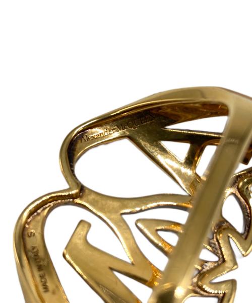 ALEXANDER McQUEEN（アレキサンダーマックイーン）ALEXANDER McQUEEN (アレキサンダーマックイーン) ロゴダブルリング サイズ:SIZE Sの古着・服飾アイテム