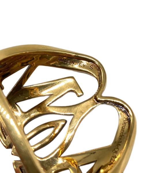 ALEXANDER McQUEEN（アレキサンダーマックイーン）ALEXANDER McQUEEN (アレキサンダーマックイーン) ロゴダブルリング サイズ:SIZE Sの古着・服飾アイテム