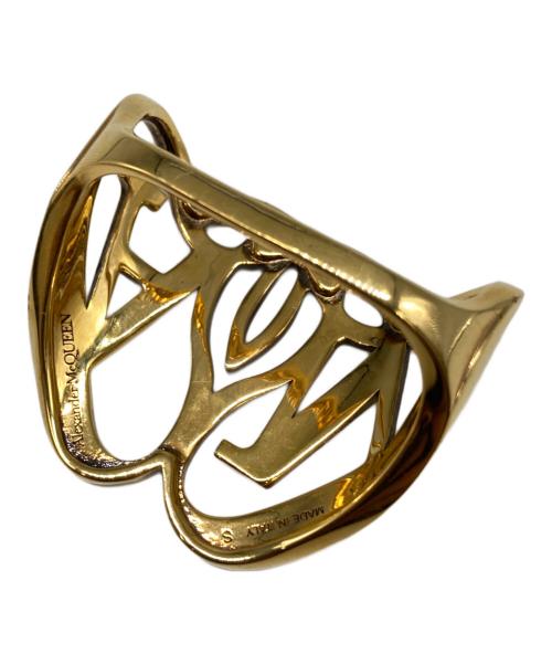 ALEXANDER McQUEEN（アレキサンダーマックイーン）ALEXANDER McQUEEN (アレキサンダーマックイーン) ロゴダブルリング サイズ:SIZE Sの古着・服飾アイテム