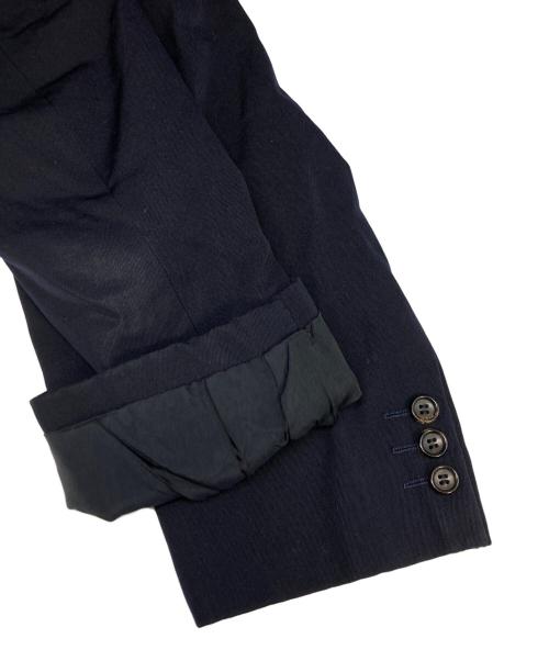 COMME des GARCONS HOMME（コムデギャルソン オム）COMME des GARCONS HOMME (コムデギャルソン オム) フロントジップジップテーラードジャケット ネイビー サイズ:SIZE Sの古着・服飾アイテム