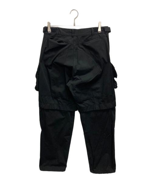 Hombre Nino（オンブレニーニョ）Hombre Nino (オンブレニーニョ) CORONA 2WAY STREAM PANTS ブラック サイズ:Mの古着・服飾アイテム