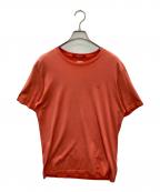 C.P COMPANYシーピーカンパニー）の古着「ロゴプリントカットソー」｜レッド