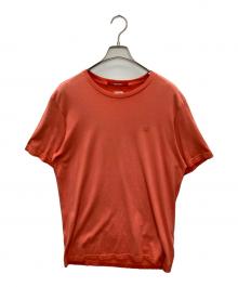 C.P COMPANY（シーピーカンパニー）の古着「ロゴプリントカットソー」｜レッド