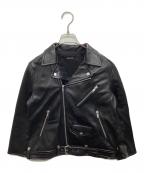 JOURNAL STANDARDジャーナルスタンダード）の古着「ラムレザーライダースジャケット」｜ブラック