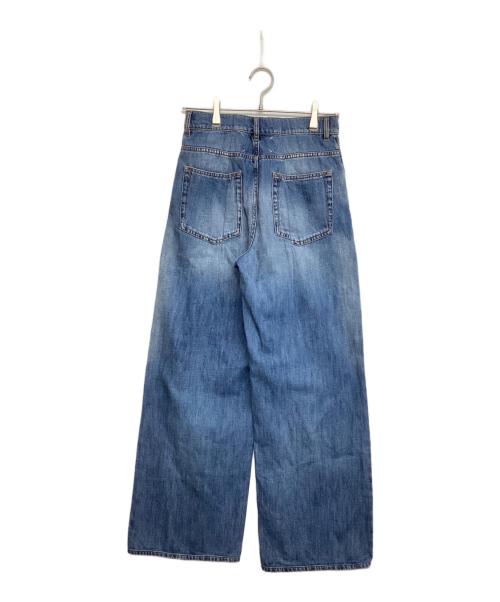 Maison Margiela（メゾンマルジェラ）Maison Margiela (メゾンマルジェラ) タック加工デニムパンツ インディゴ サイズ:SIZE 36の古着・服飾アイテム