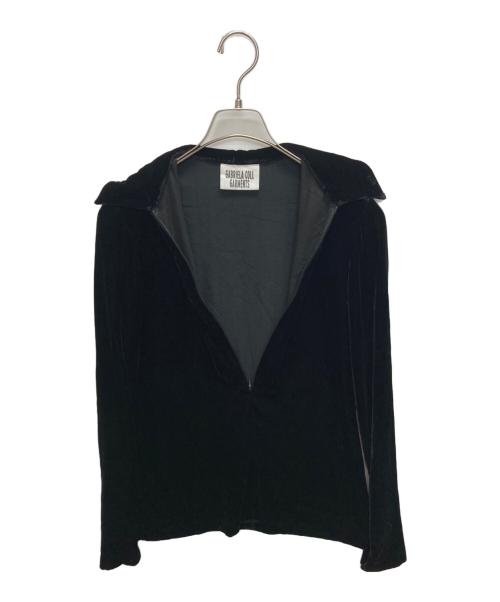 gabriela coll garments（ガブリエラコールガーメンツ）gabriela coll garments (ガブリエラコールガーメンツ) シルクブレンドベルベットジップシャツ ブラック サイズ:SIZE Sの古着・服飾アイテム