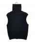 DRIES VAN NOTEN (ドリスヴァンノッテン) リブタートルネックニットベスト ブラック サイズ:SIZE S：15000円