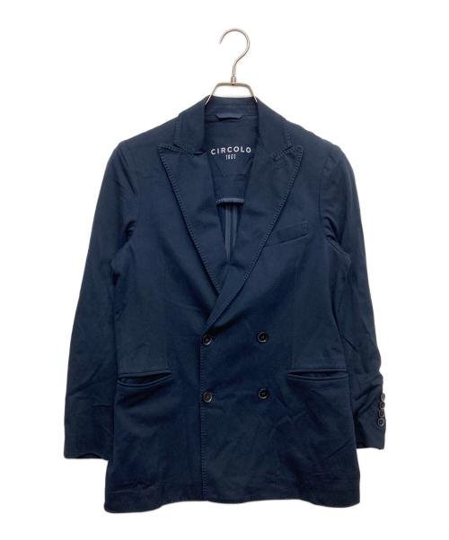 CIRCOLO 1901（チルコロ1901）Circolo 1901 (チルコロ1901) ダブルジャケット ネイビー サイズ:44の古着・服飾アイテム